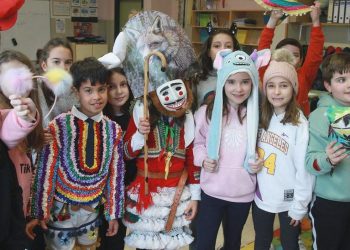 El Felo de Maceda en el Colegio Mestre Vide de Ourense