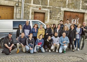 Maceda se convirtió de nuevo en plató de rodaje