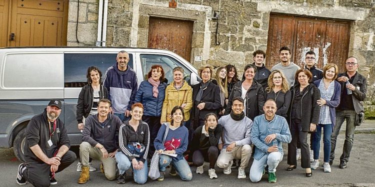 Maceda se convirtió de nuevo en plató de rodaje