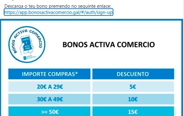 Utiliza o BONO COMERCIO da Xunta no comercio de MACEDA