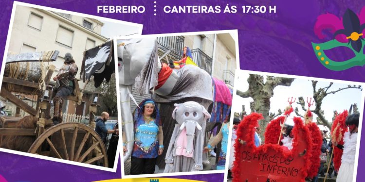 Maceda 13 feb 24 DESFILE DE COMPARSAS E CARROZAS