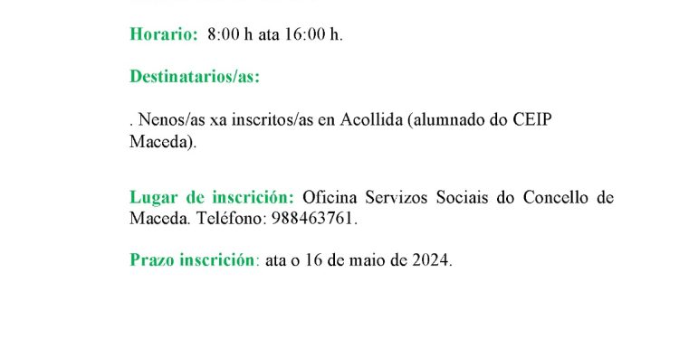 Luns 20 de maio dia laborable pero NON LECTIVO