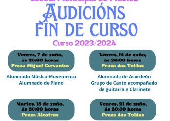 Audicións de finde Curso na ESOCLA DE MUSICA