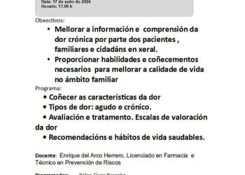 Curso de Manexo da DOR Cronica en Maceda